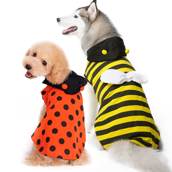 reversible bumble-bee/lady bug costume