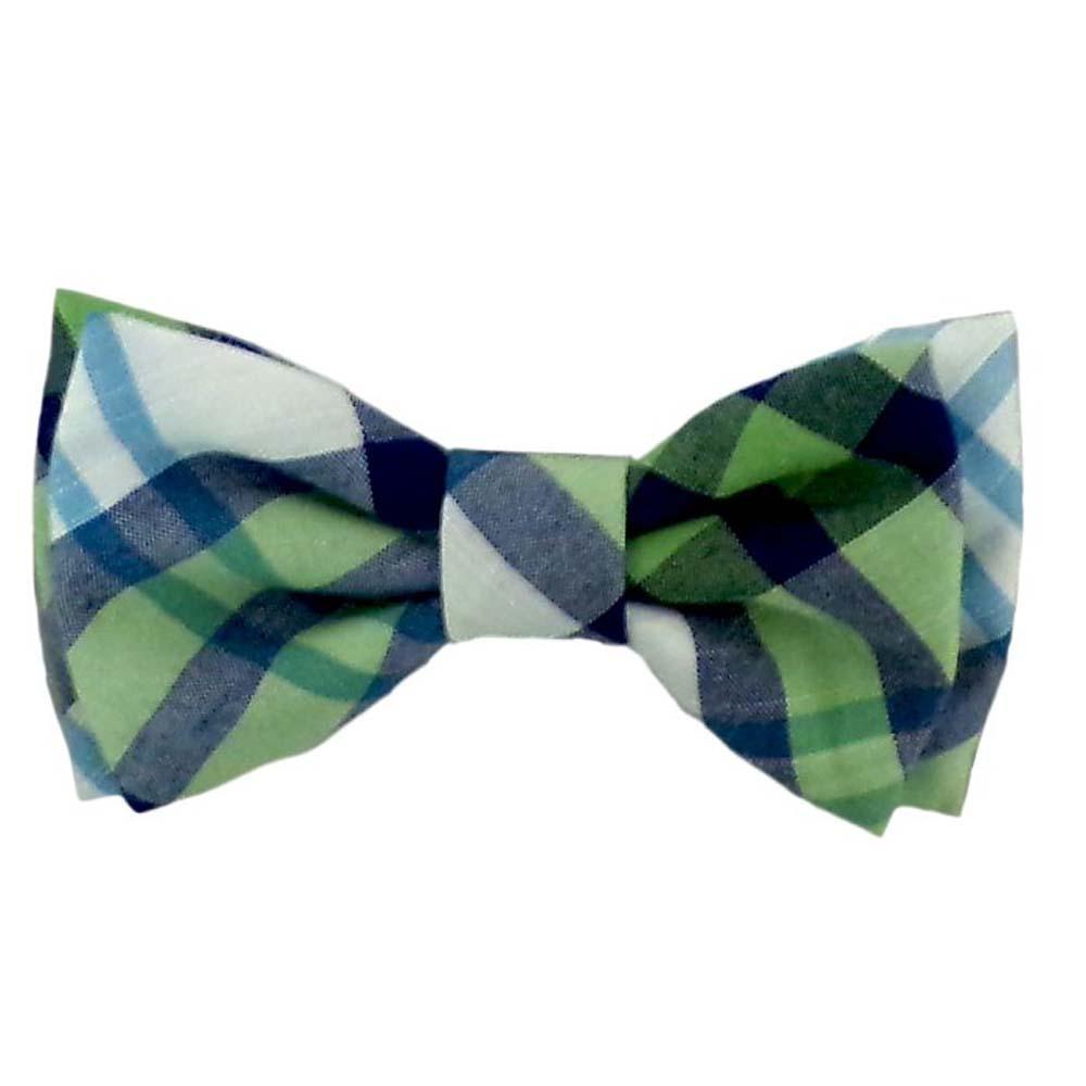 lime madras bow tie