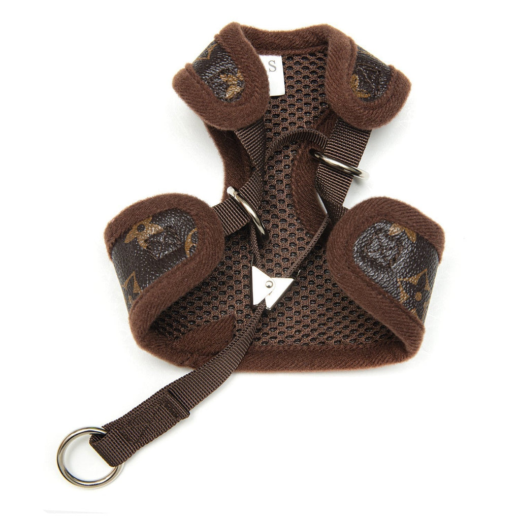 love me harness and leash set - chocolate brown