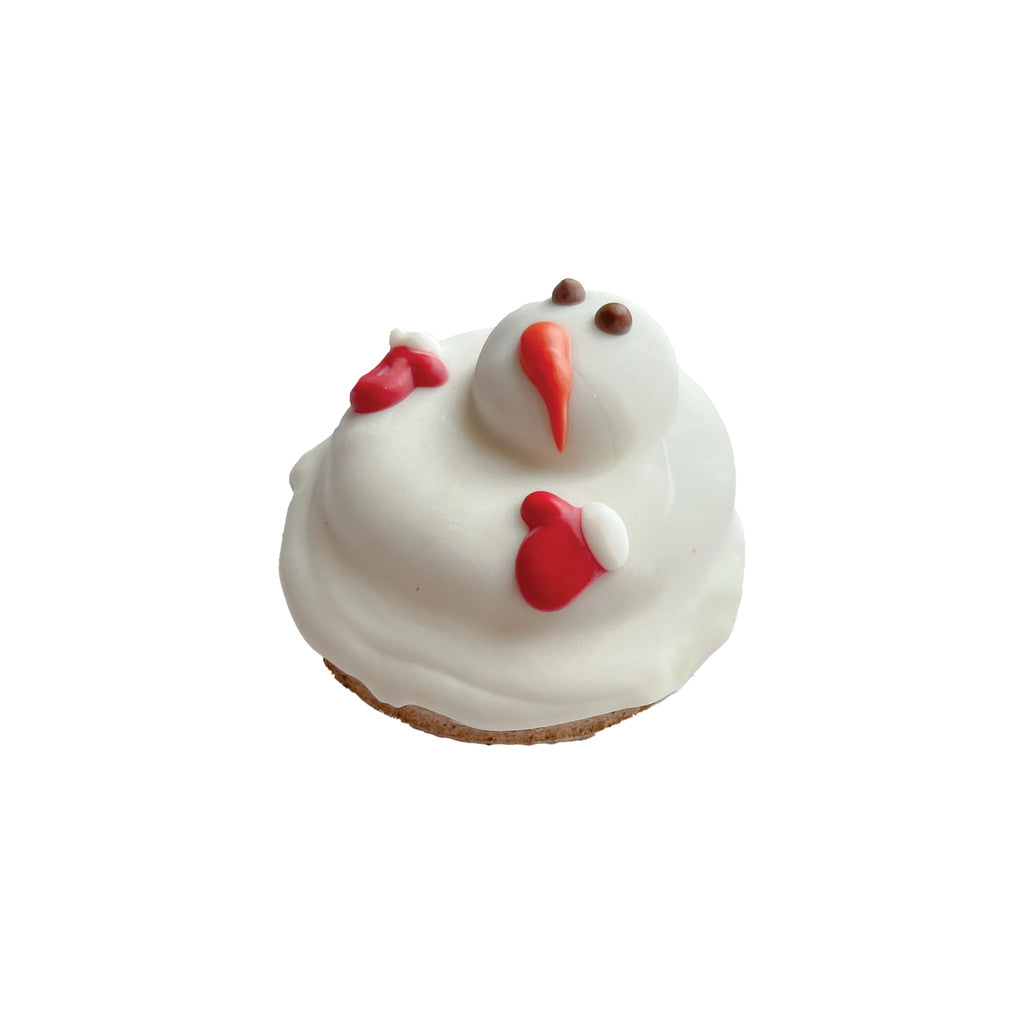 3D melty snowman cookie