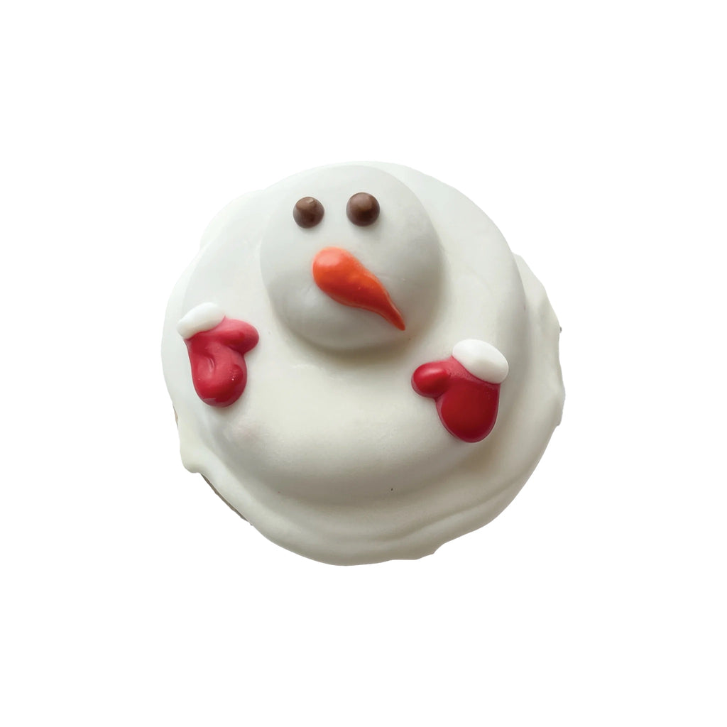 3D melty snowman cookie