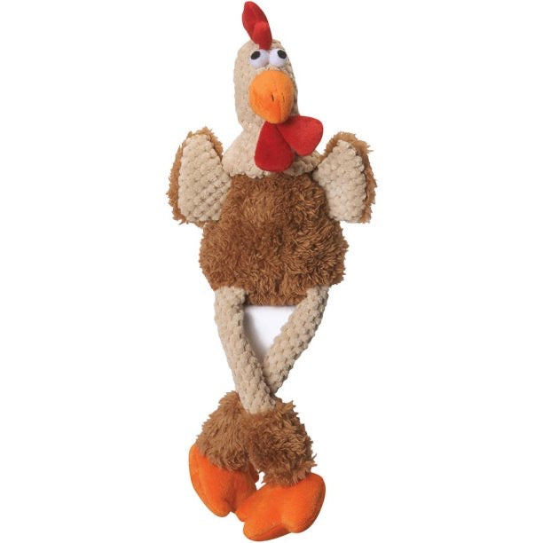checkers skinny rooster plush - size large