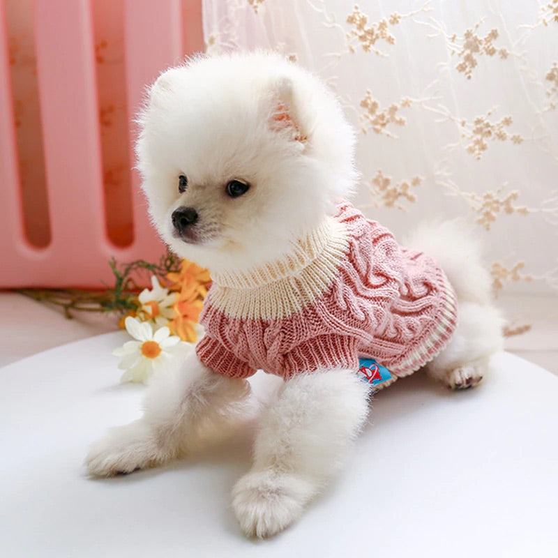 mushroom knit sweater - pink - last one!
