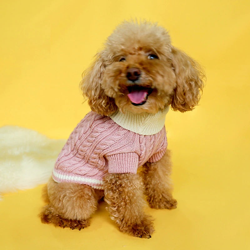 mushroom knit sweater - pink - last one!