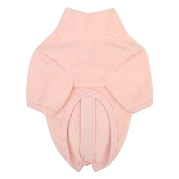 olchi candy zip turtleneck sweater - pink