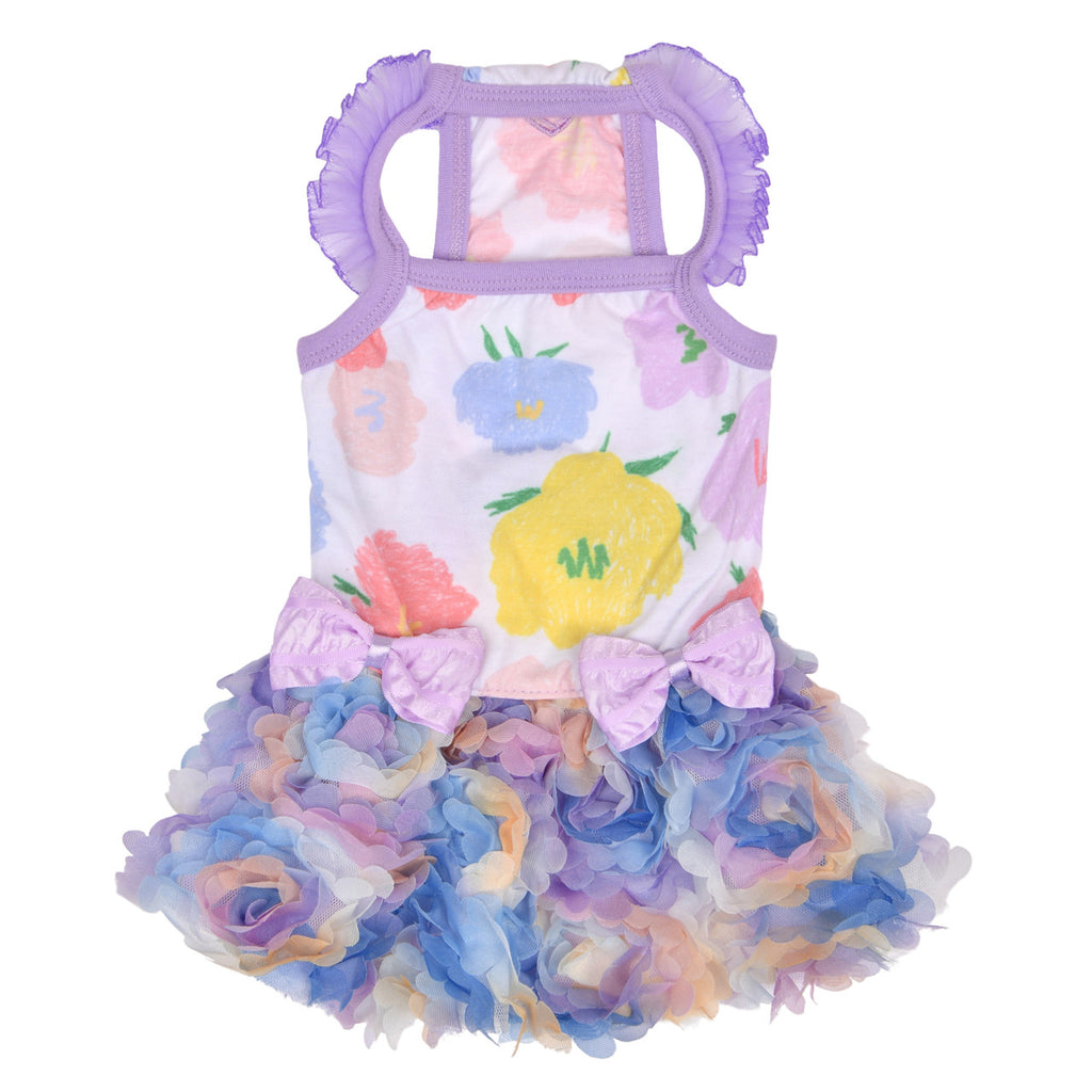 clarisse floral dress - violet