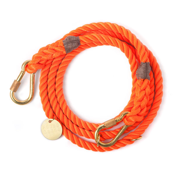 orange rescue adjustable rope leash barking babies