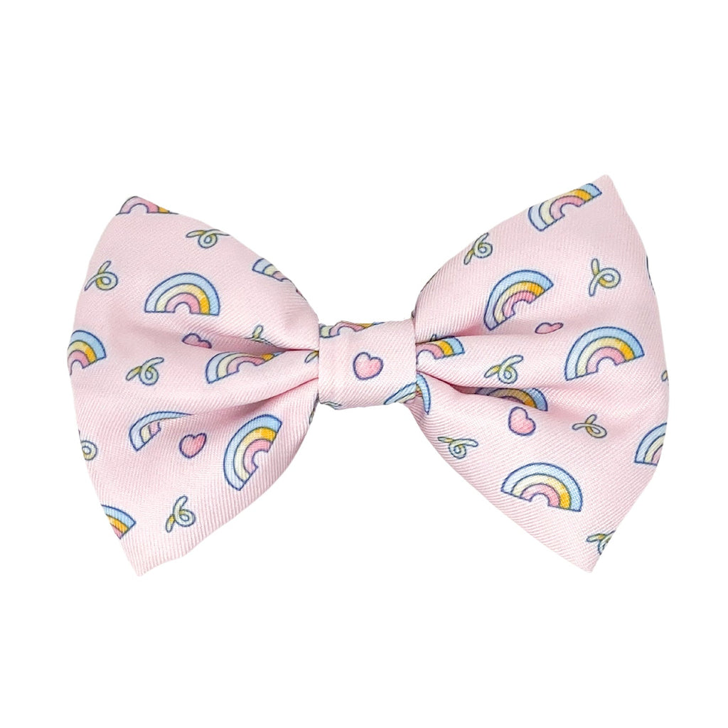 slide-on bow tie - over the rainbow 🌈