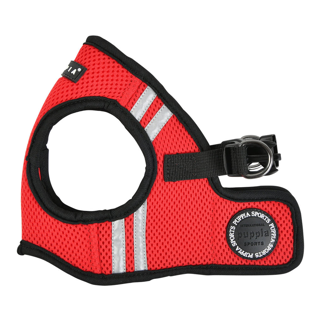 soft vest harness pro with reflective strips - red