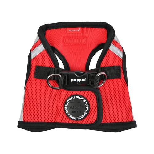 soft vest harness pro with reflective strips - red