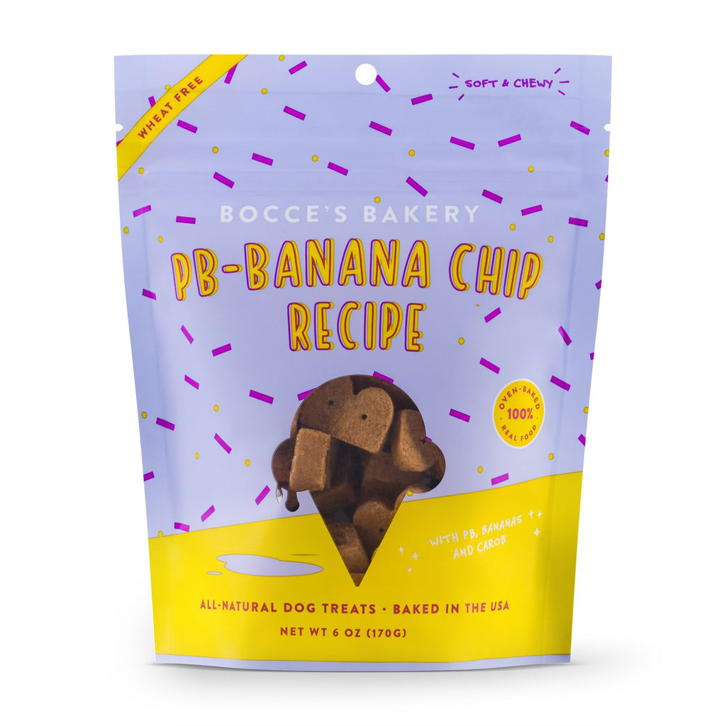 bocce's bakery - peanut butter banana chip treats