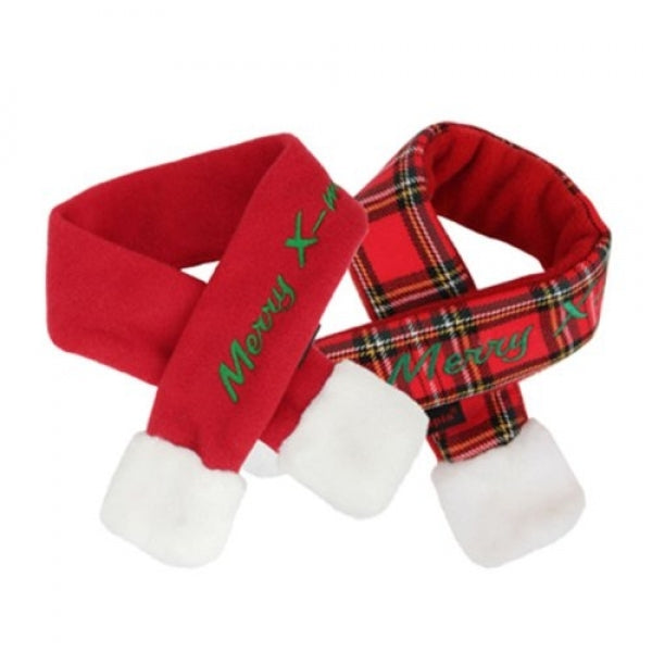 santa's scarf - red or plaid