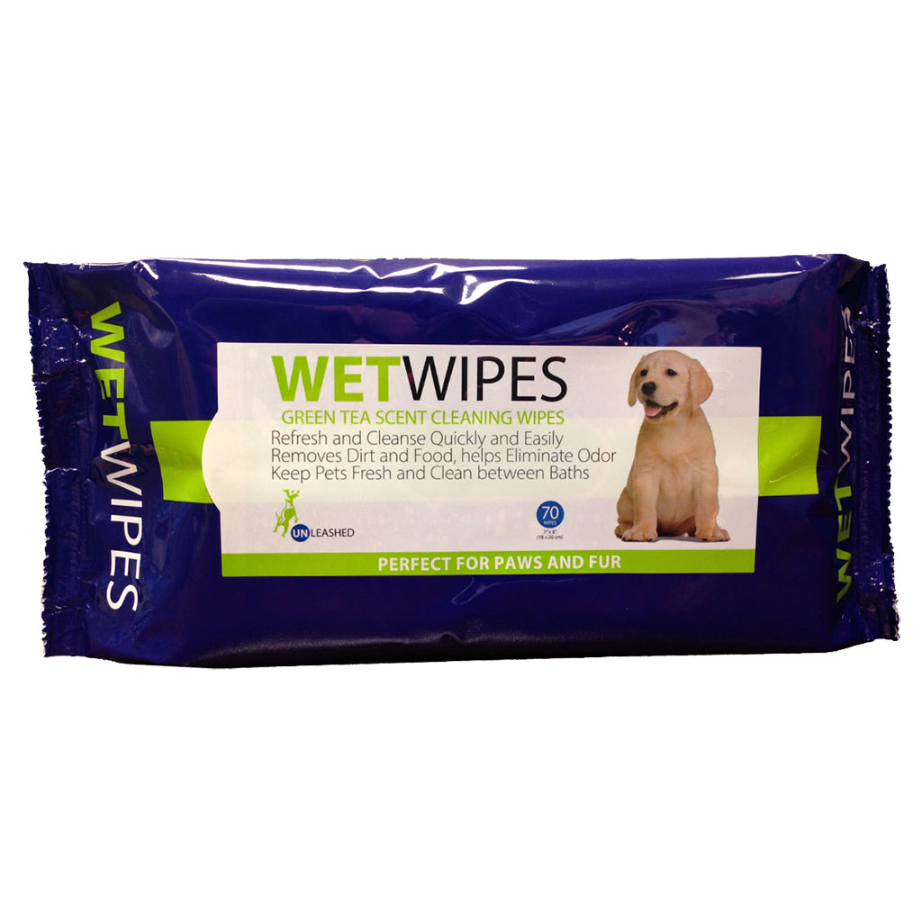 unleashed pet wipes - 70 wipes