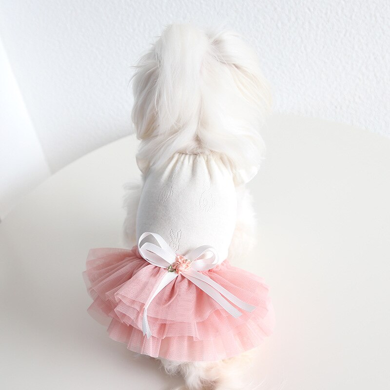 princess bow dress - pink