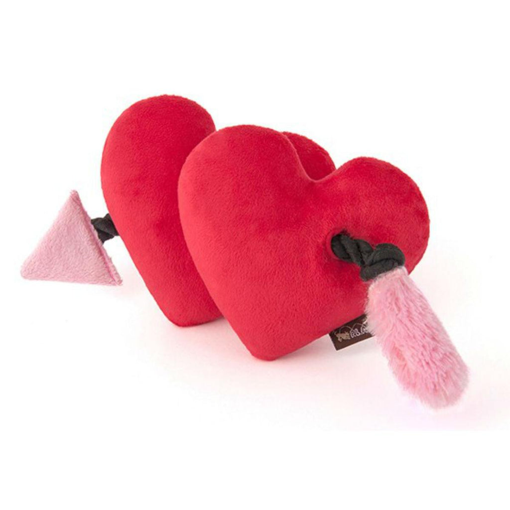 puppy love rope heart toy