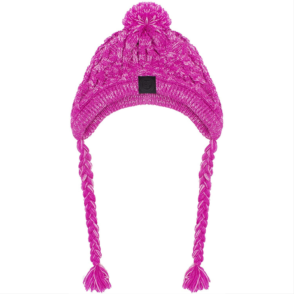 polar pom pom hat - pink