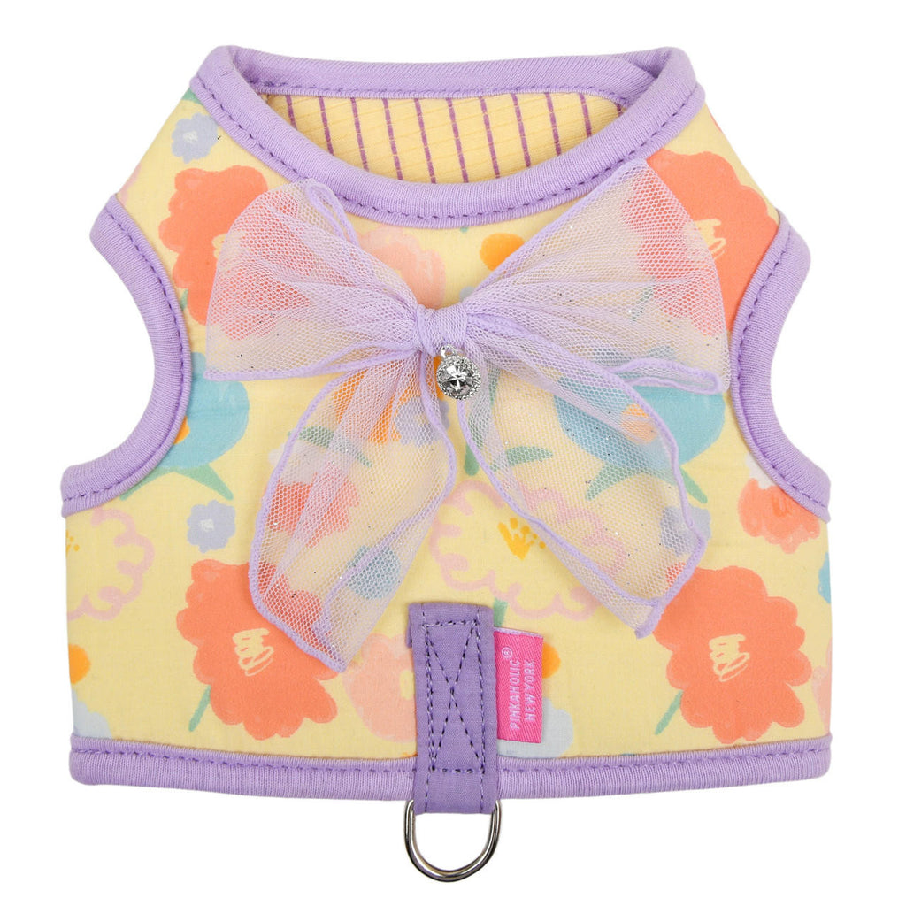 angeline floral bow harness - violet - available in medium!