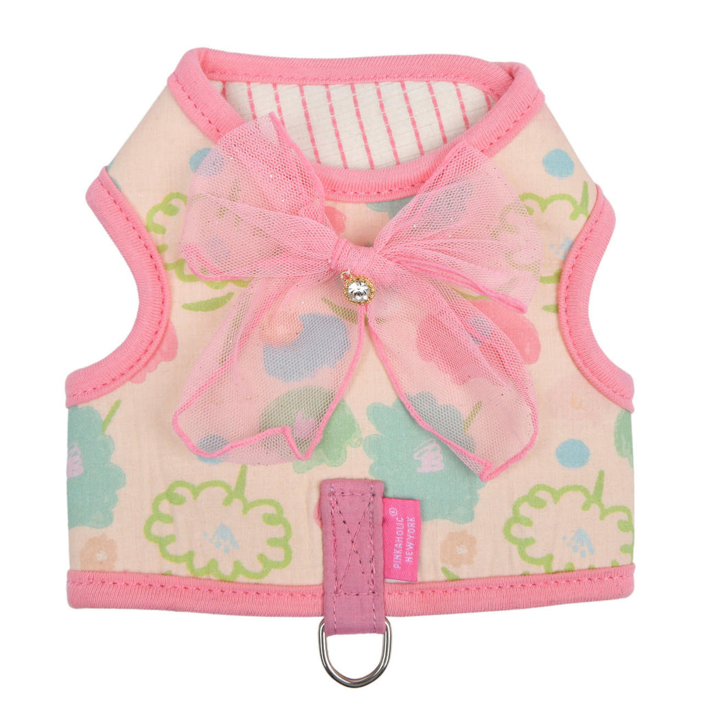 angeline floral bow harness - pink