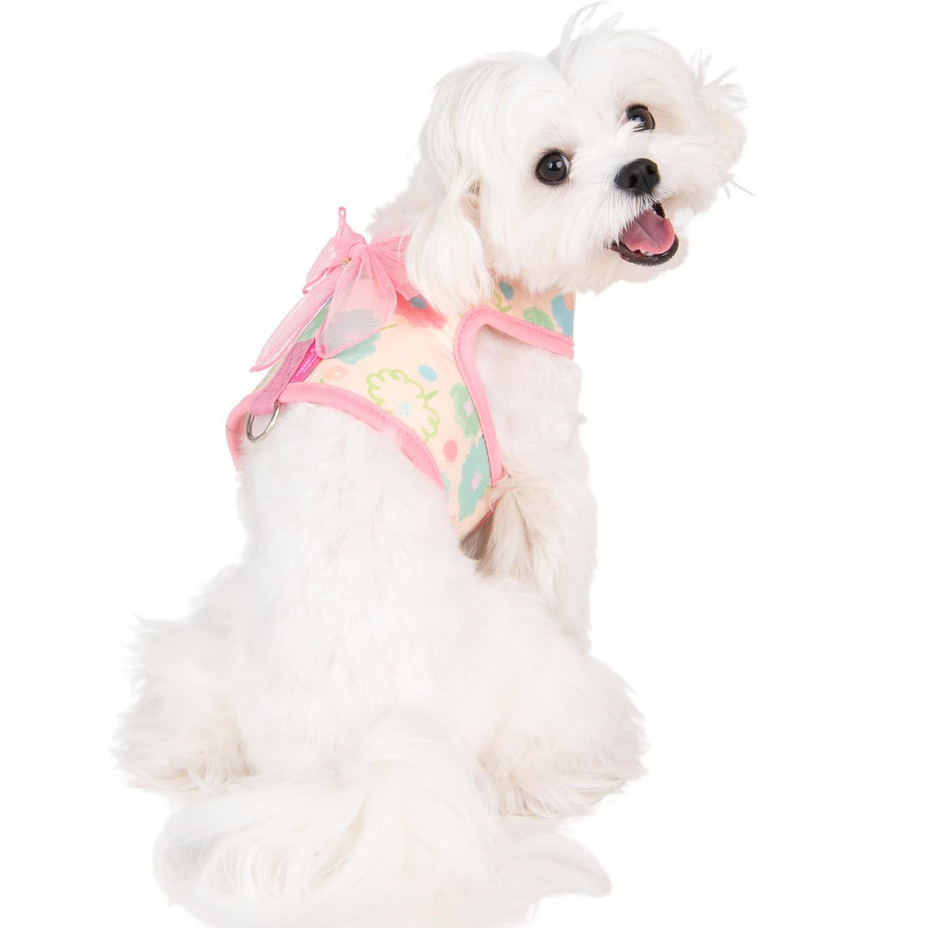 angeline floral bow harness - pink