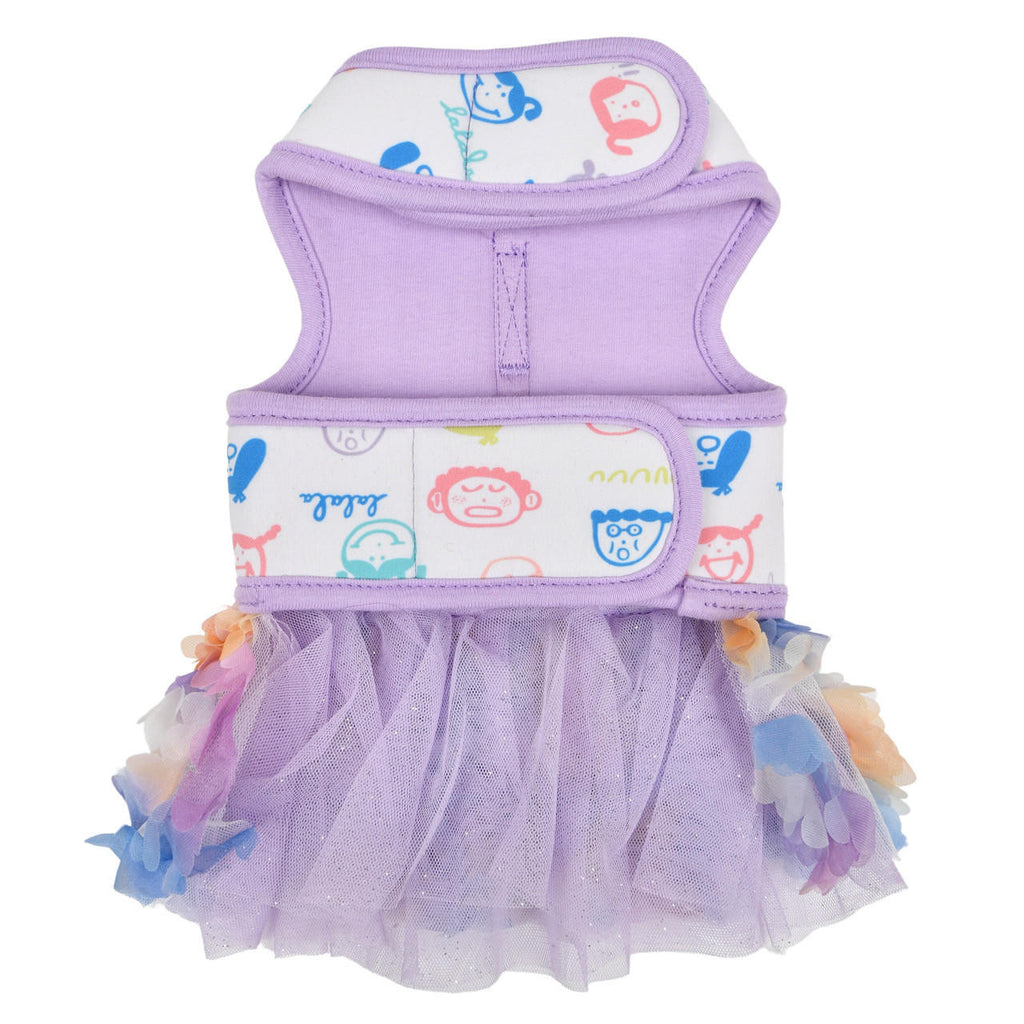 berthe harness dress - violet