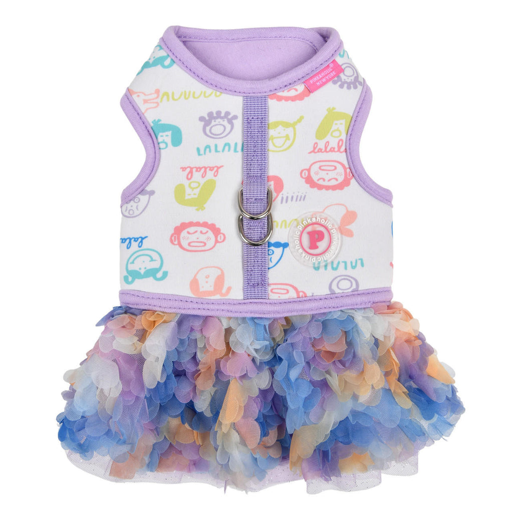 berthe harness dress - violet