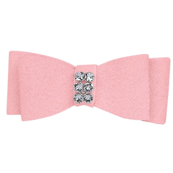 sparkle dog bow - puppy pink