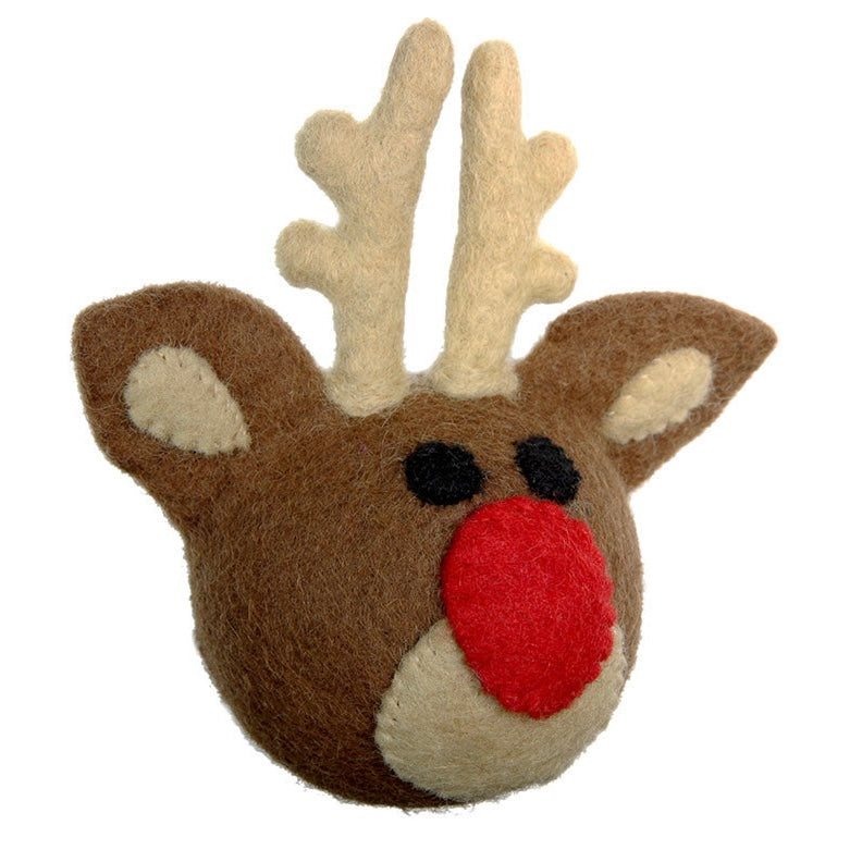 Rudolph wooly toy