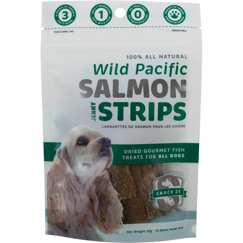 wild pacific salmon strips