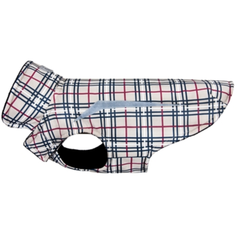 tan tartan rain coat - size 22" left!