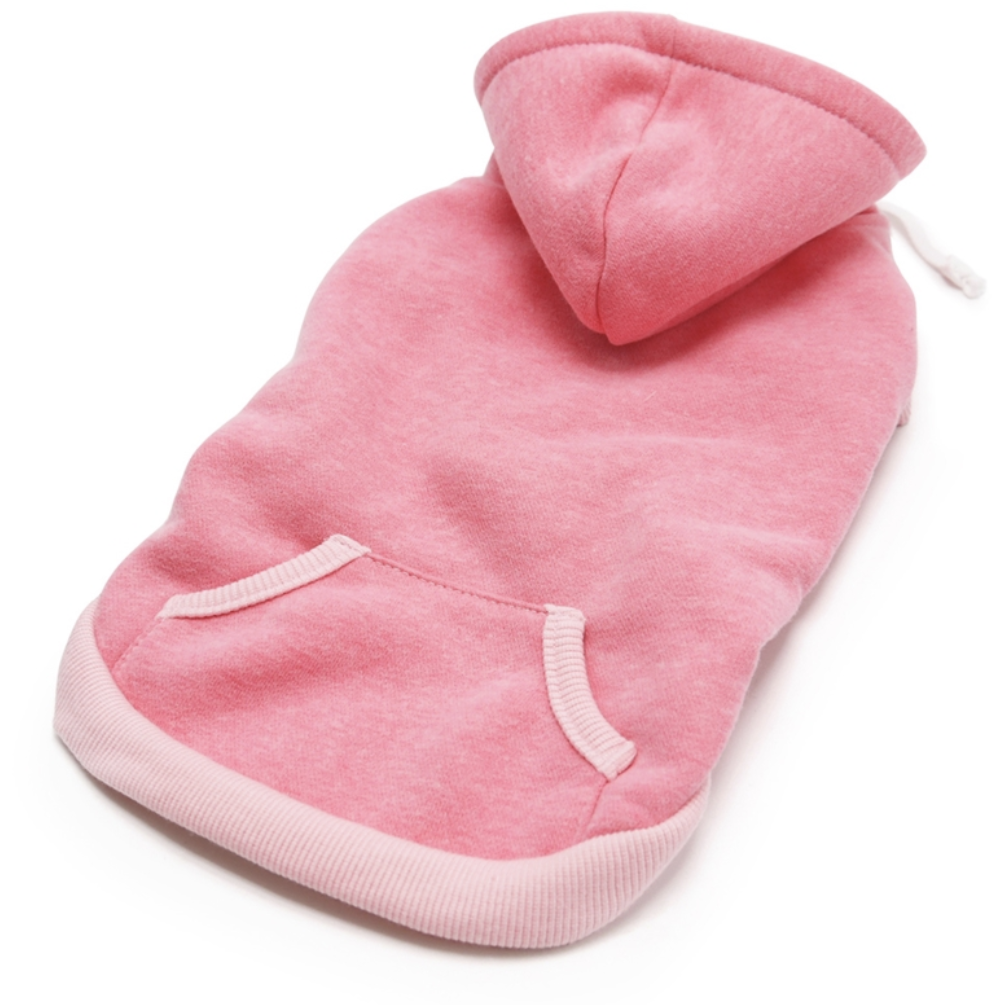 drawstring sleeveless hoody - pink