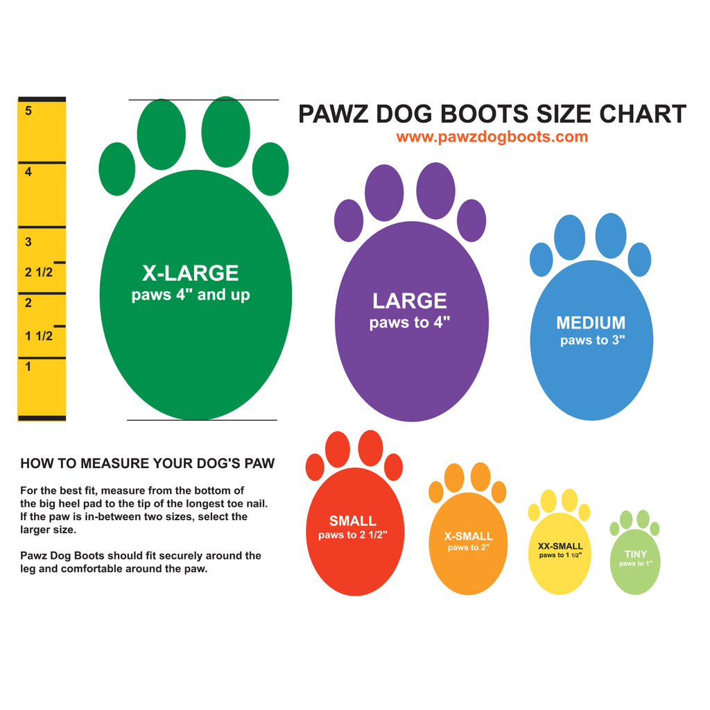 pawz - rubber dog boots