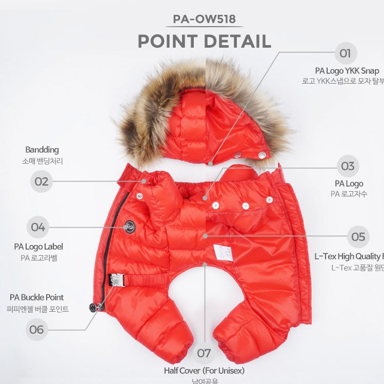 love down padded snowsuit - green