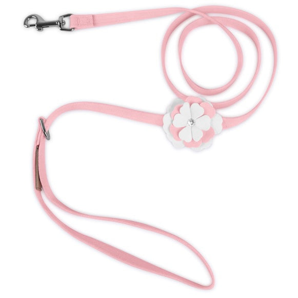 special occasion flower leash - pink/white