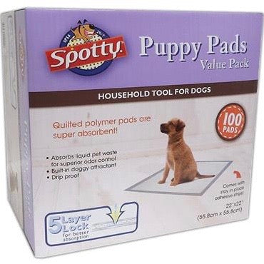 spotty training pads - available in 2 quantities barking babies