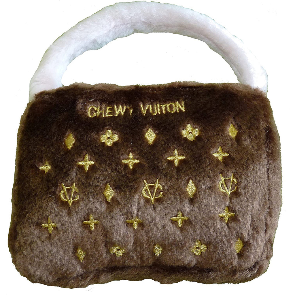 chewy vuitton purse - chocolate