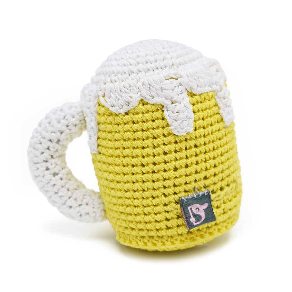crochet beer mug toy