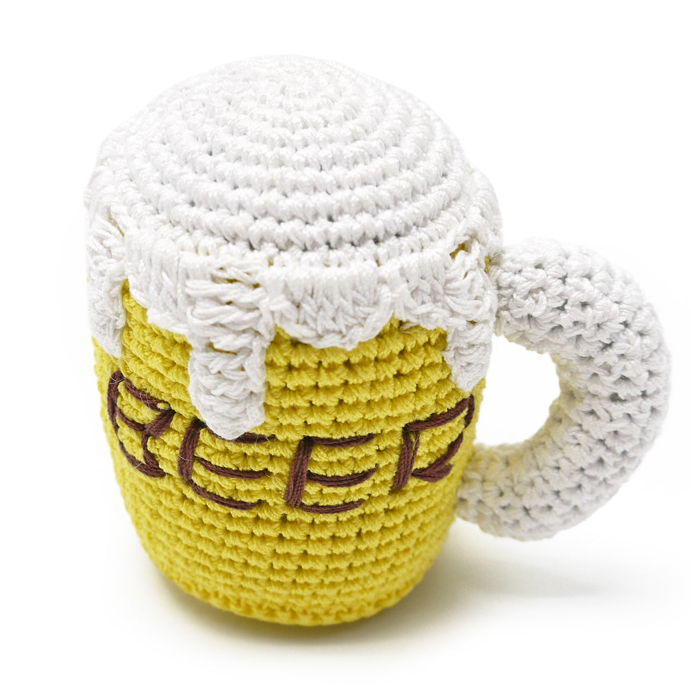 beer mug knit toy