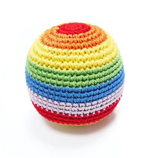 rainbow ball knit toy