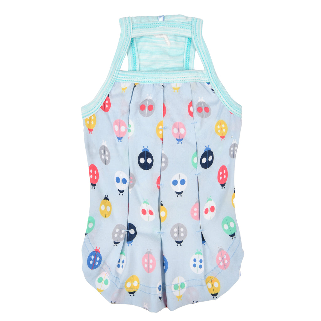 lady beetle tank - baby blue