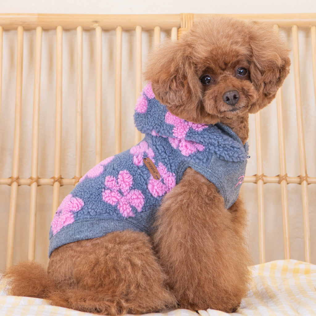 ren fleece hoodie - pink - last one!