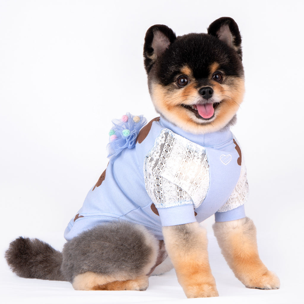 millie bear tee - blue