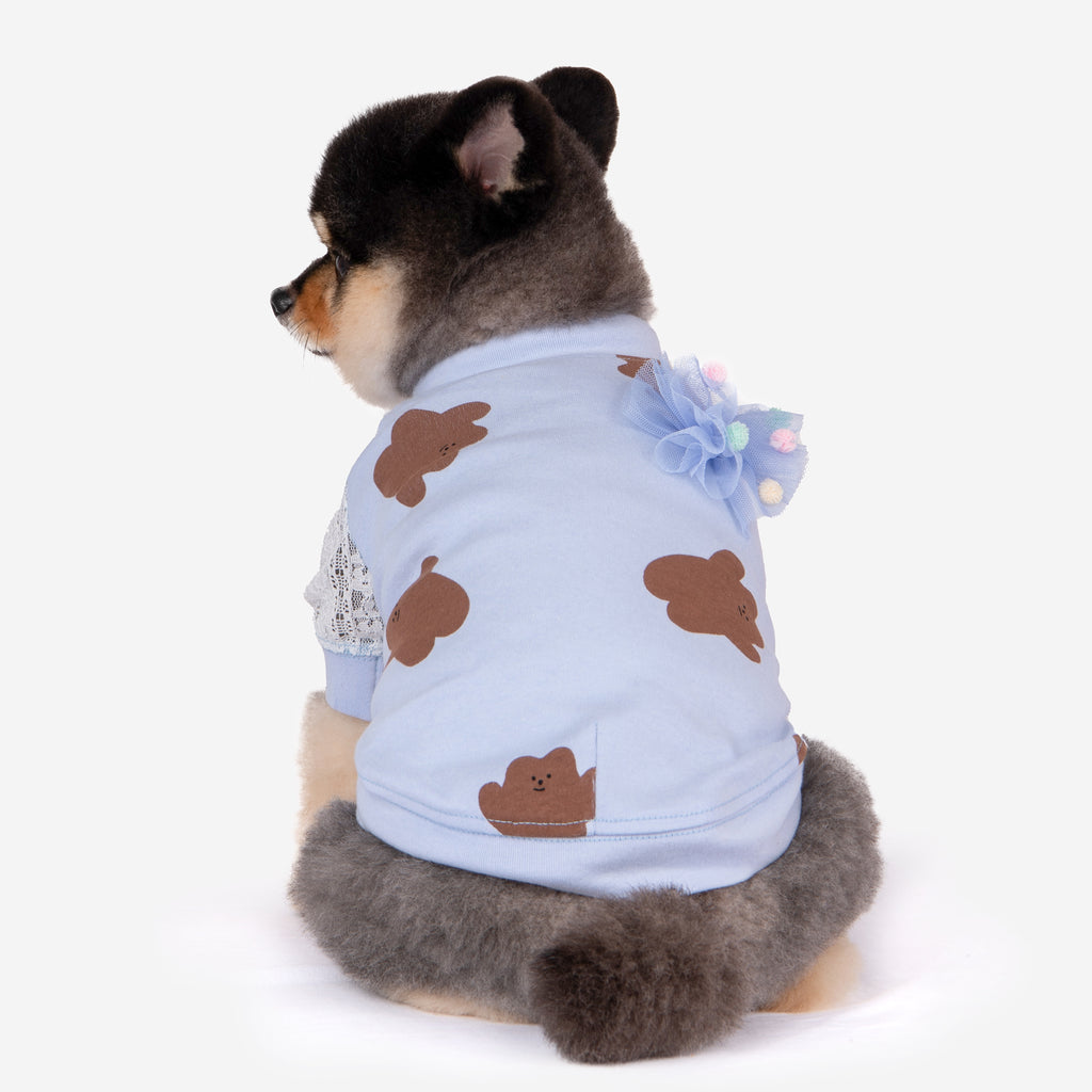 millie bear tee - blue