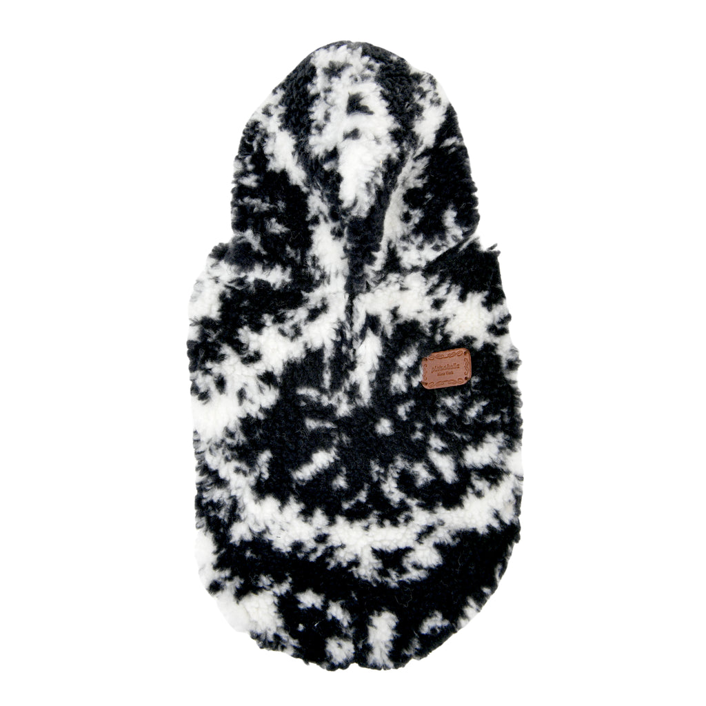 chyanne fluffy hooded sweater - black - few left!