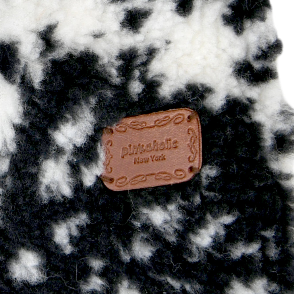 chyanne fluffy hooded sweater - black - few left!