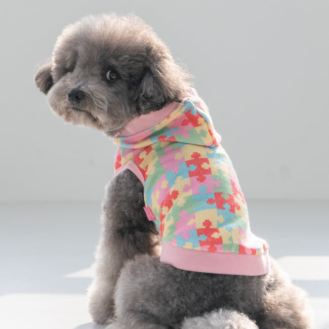 bettina puzzle hoodie - pink