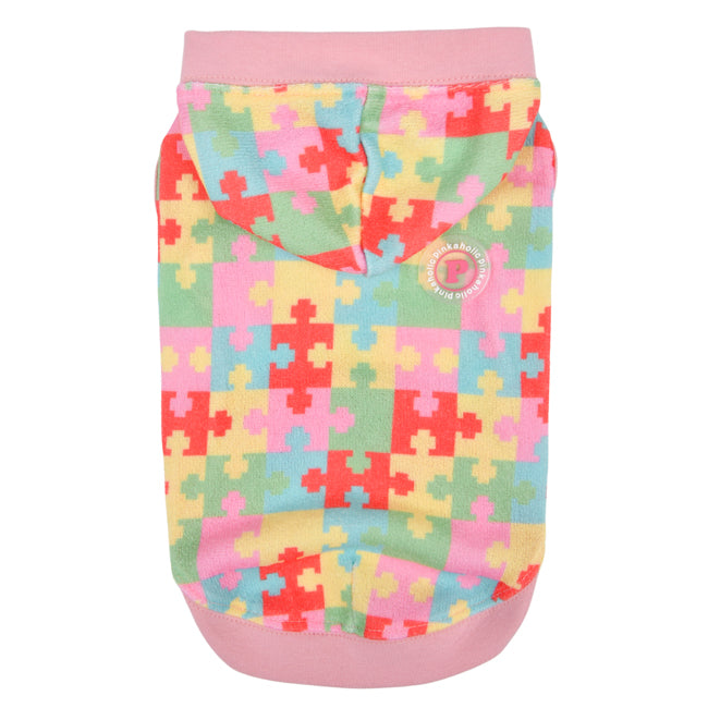 bettina puzzle hoodie - pink