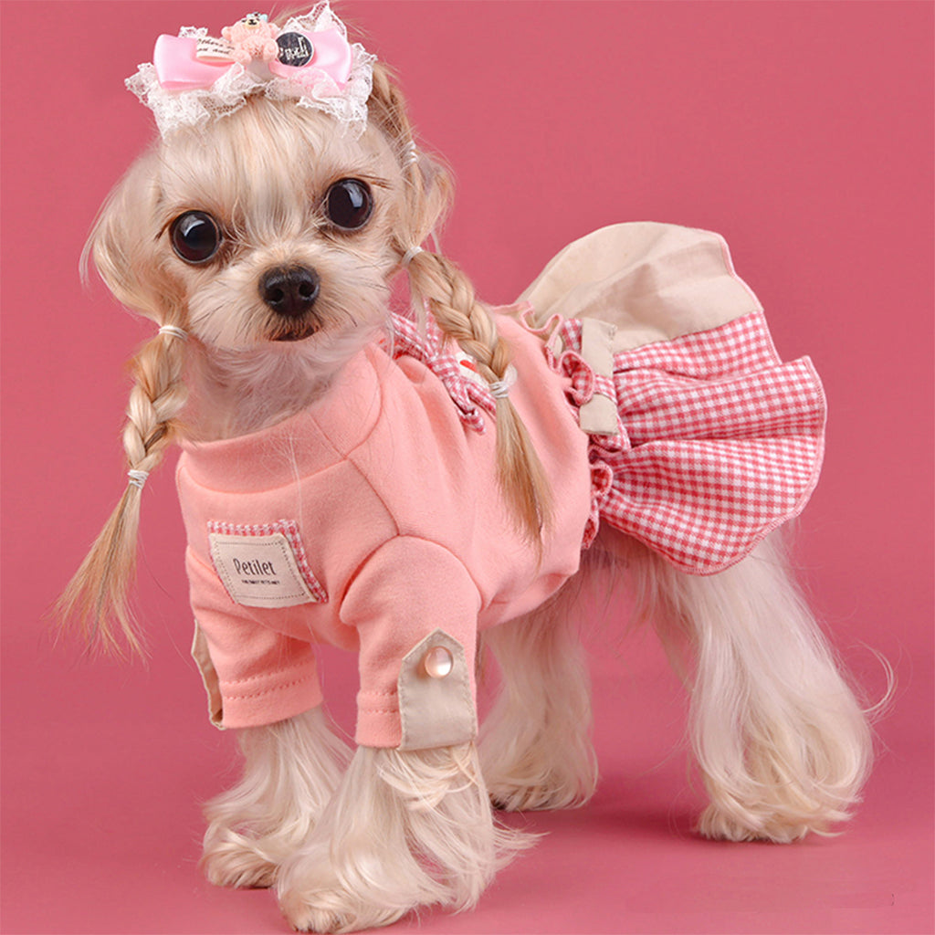smiley yes plaid dress